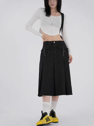 Bella Asymmetrical Rounded Crop T-shirt