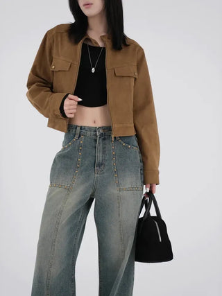 Bella Asymmetrical Rounded Crop T-shirt