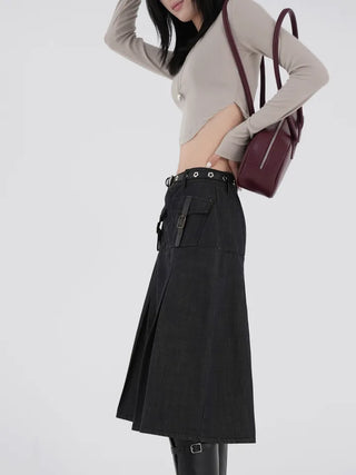 Bella Asymmetrical Rounded Crop T-shirt
