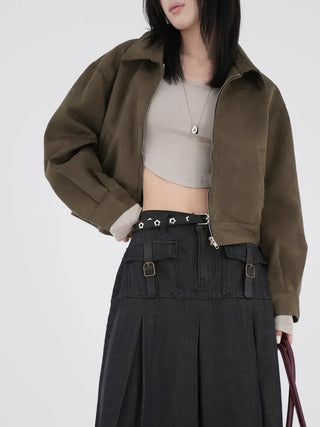 Bella Asymmetrical Rounded Crop T-shirt