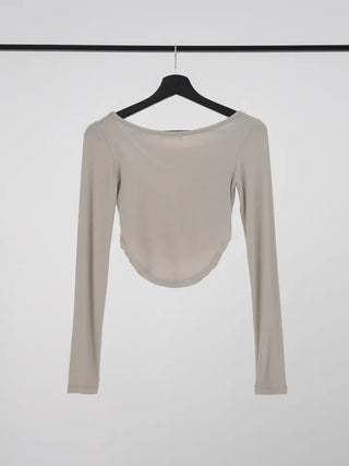 Bella Asymmetrical Rounded Crop T-shirt