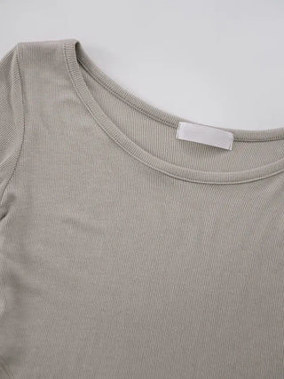 Bella Asymmetrical Rounded Crop T-shirt