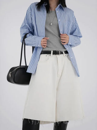 Poning Basic Striped Shirt
