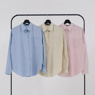 Poning Basic Striped Shirt