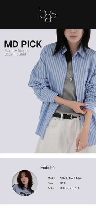 Poning Basic Striped Shirt