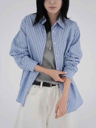 Poning Basic Striped Shirt
