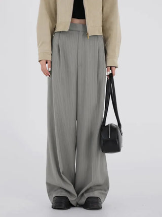 Zinnia Modern Striped Wide Slacks