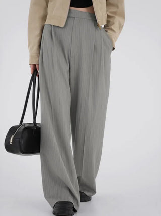 Zinnia Modern Striped Wide Slacks