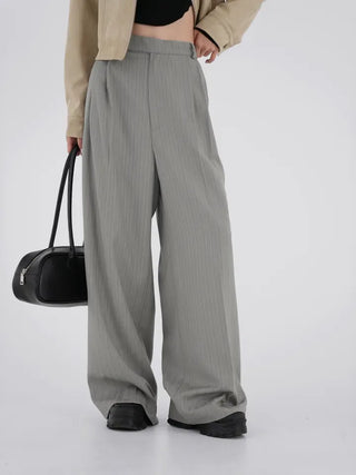 Zinnia Modern Striped Wide Slacks