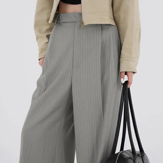Zinnia Modern Striped Wide Slacks