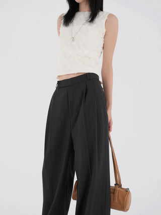 Zinnia Modern Striped Wide Slacks