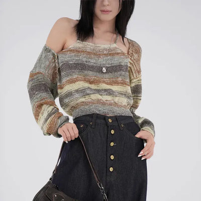 Giselle Ethnic Halter Bolero Knit
