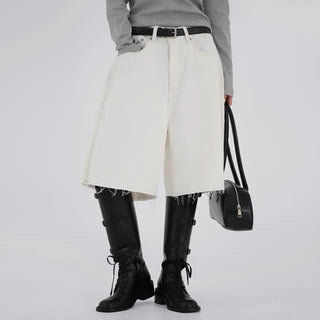Focking Cotton Midi Shorts