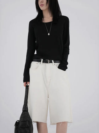 Focking Cotton Midi Shorts