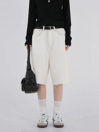 Focking Cotton Midi Shorts