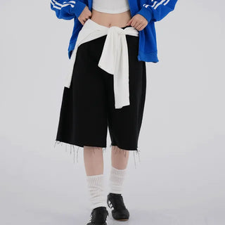 Focking Cotton Midi Shorts