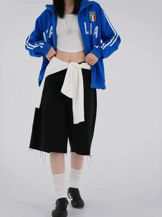 Focking Cotton Midi Shorts