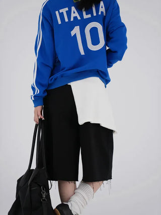Focking Cotton Midi Shorts
