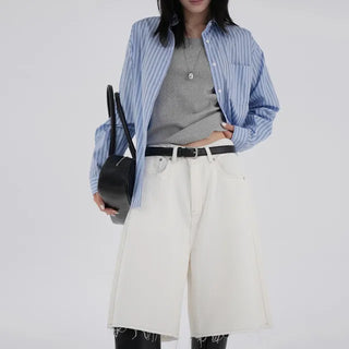 Focking Cotton Midi Shorts