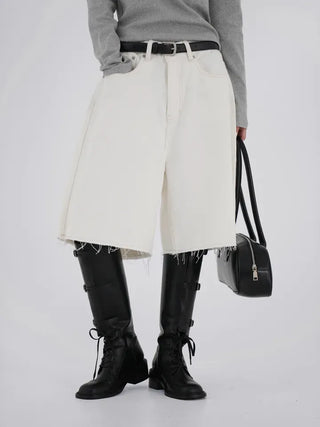 Focking Cotton Midi Shorts