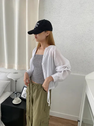 Tennis Crop Ribbed Sleeveless