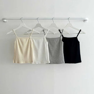 Tennis Crop Ribbed Sleeveless