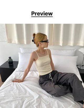 Tennis Crop Ribbed Sleeveless