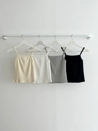 Tennis Crop Ribbed Sleeveless