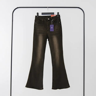 Oan bootcut washed denim pants