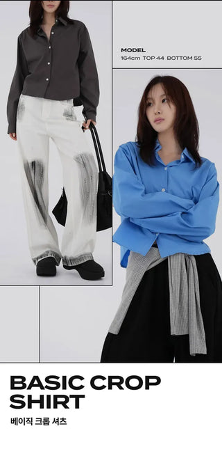 Delo Crop Basic Shirt