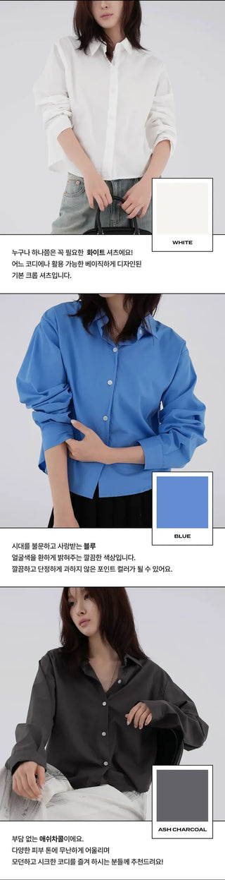 Delo Crop Basic Shirt