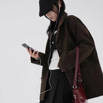 Sirang Suede Collar Jacket