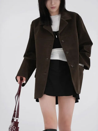 Sirang Suede Collar Jacket