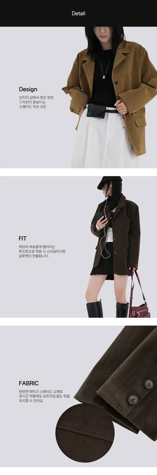 Sirang Suede Collar Jacket