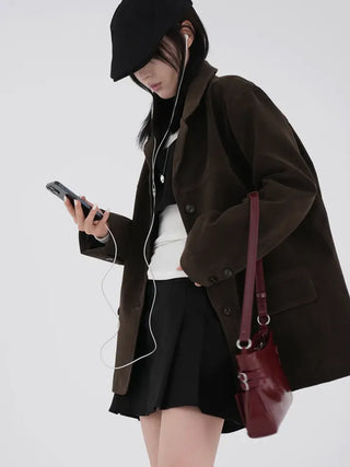 Sirang Suede Collar Jacket