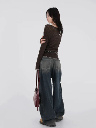 Lucien Knee Cover Gradient Denim