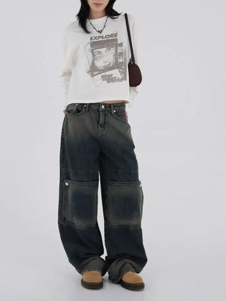 Lucien Knee Cover Gradient Denim