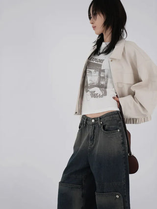 Lucien Knee Cover Gradient Denim