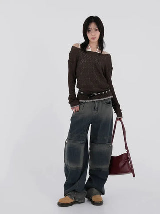 Lucien Knee Cover Gradient Denim