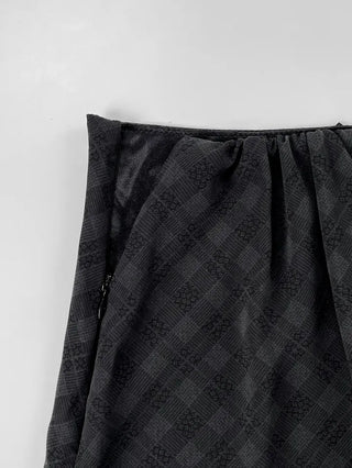 Marche chiffon midi skirt
