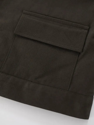 Leme Cotton Cropped Button Jacket