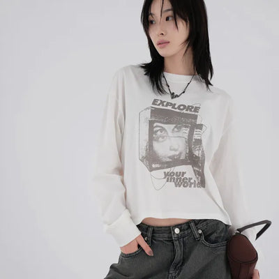 Youth World Printed Long Sleeve T-shirt