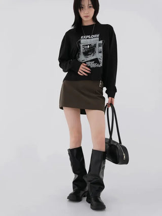 Youth World Printed Long Sleeve T-shirt