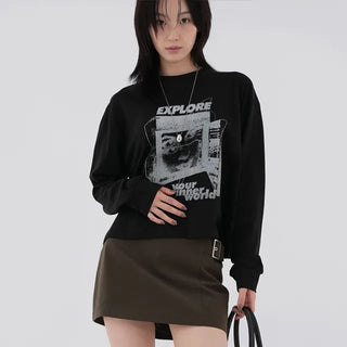 Youth World Printed Long Sleeve T-shirt
