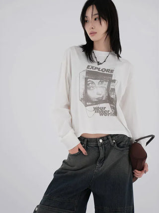 Youth World Printed Long Sleeve T-shirt