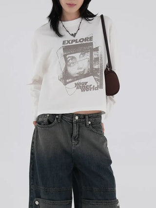 Youth World Printed Long Sleeve T-shirt