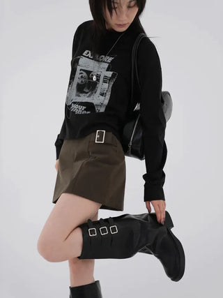 Leel Cotton Miniskirt