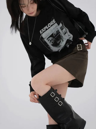 Leel Cotton Miniskirt