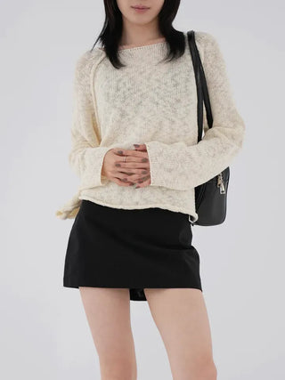 Tiver boatneck knit t-shirt