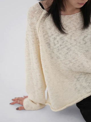 Tiver boatneck knit t-shirt
